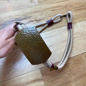 Copper and rope boho style belt